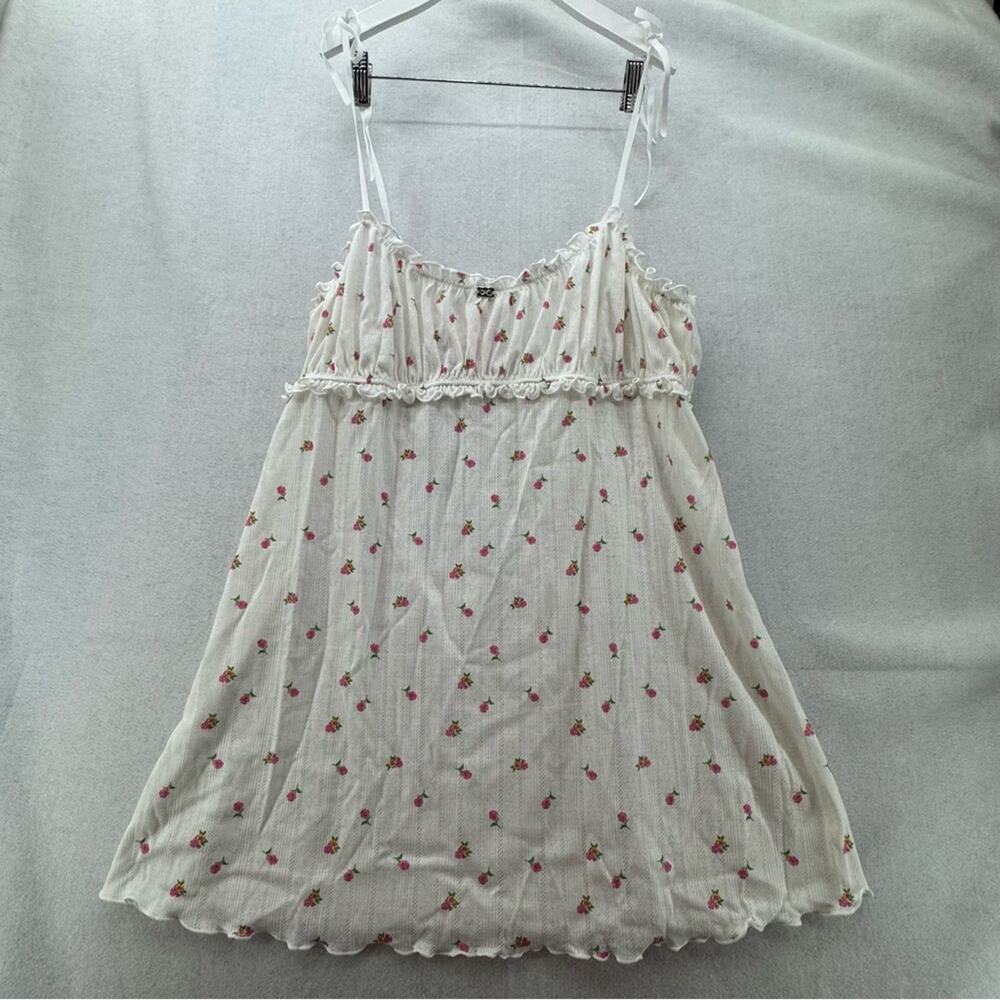 NWT Victoria’s Secret Pink Blossom Pointelle Babydoll Slip Dress size XL - Picture 3 of 7